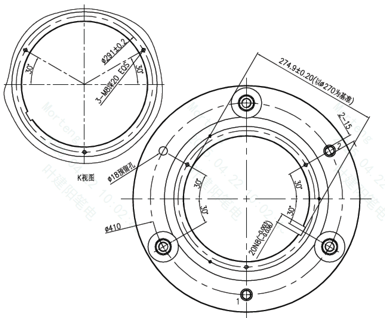 Slip Ring for Industrial Motor D485-3